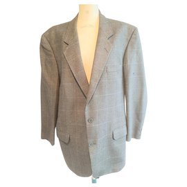 Giacca Yves Saint Laurent in lana verde oliva