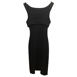 Diane Von Furstenberg Kleid aus schwarzer Wolle