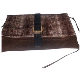 Dsquared2 Shoulder Bag Light Brown Pony-style Calfskin