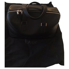 Borsa weekend Dior 48H in pelle nera