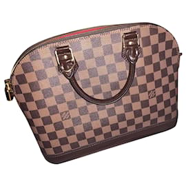 Borsa Louis Vuitton Marrone in tela