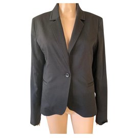 Chaqueta Bruuns Bazaar Negra de Lana y Poliamida M