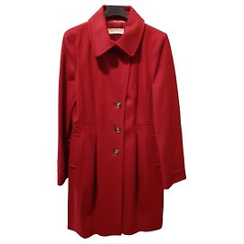 Autre Marque Abrigo I Blues de lana rojo oscuro