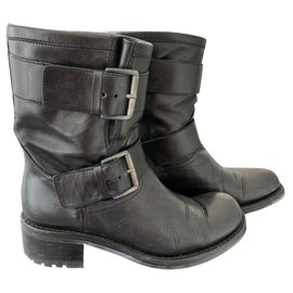 Stivali Biker Geronimo Free Lance in pelle nera
