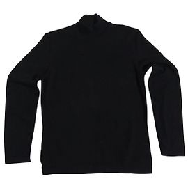 Fabiana Filippi Schwarzer Merinowolle Strickpullover M