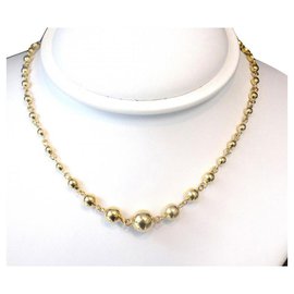 Authentic Marseillais necklace - GOLD pearls - Autre Marque