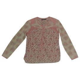 Blusa Berenice Floral de Algodón Rosa M