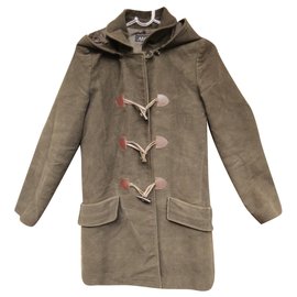 Trenca Apc marrón algodón talla S
