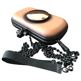 Clutch Bottega Veneta Knot Mirror Lens in agnello beige