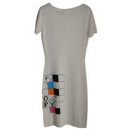 Vestido de punto Jc De Castelbajac Snoopy Crema