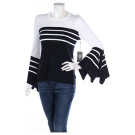 Vince Camuto Strickpullover Schwarz Weiß