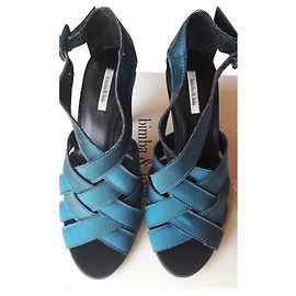 Sandali con tacco alto Bimba & Lola turchesi