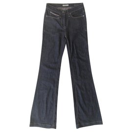 Vaqueros Burberry Brit Wiltshire Flare de Cintura Alta Azul Marino