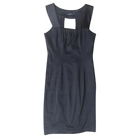 Abito in raso nero CAROLL