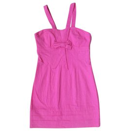 Vestido rosa French Connection de poliéster Talla 10