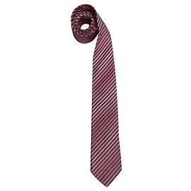 Hugo Boss Pink Striped Silk Tie