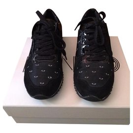 Sneakers Kenzo in pelle nera 37