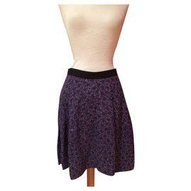 Falda Gerard Darel de viscosa multicolor Tamaño 38