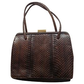 1950s Borsa vintage in pelle di serpente