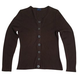 Cardigã marrom Darling Harbour de cashmere e seda - Autre Marque