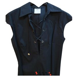 Schwarzes Kleid von Patrizia Pepe mit Tasche