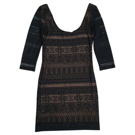Envii Genesis Minikleid aus schwarzer Spitze