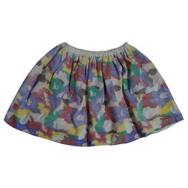 Manoush Multi Color Cotton Skirt