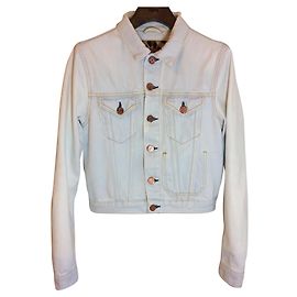 Acne Chaqueta de jeans blanqueada