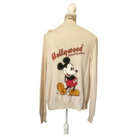 Einzigartige Vintage-Strickjacke mit Disney-Applikation - Dolce & Gabbana