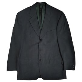 Giacca blazer Ermenegildo Zegna grigio scuro lana