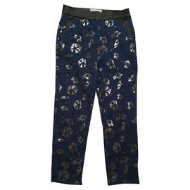 Munthe Plus Simonsen Blumenhose Blau