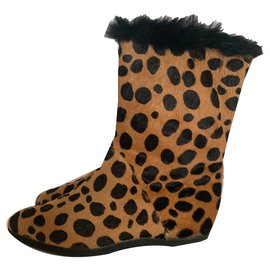 Walter Steiger Stiefeletten Braun Pelz