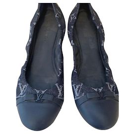 Louis Vuitton Ballerinas Blau Baumwolle 38.5