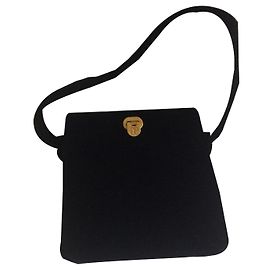 Autre Marque Borsa a mano Paris Elegance in velluto nero