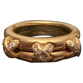 Bague Chaumet 3 Lien Diamant en Or Jaune Taille 51