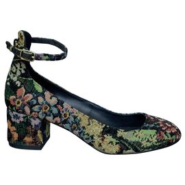 Décolleté Sandro Jacquard a punta di mandorla Nero Multicolore