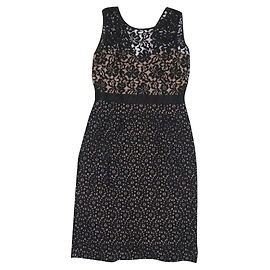 Vestido de encaje Alice Bcbg Max Azria Negro Nude