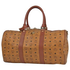 Borsa Weekender MCM Visetos Monogram Caramel