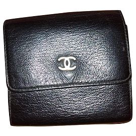 Chanel Black Leather Wallet