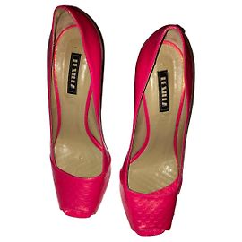 Le Silla High Heels aus Leder in Pink