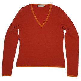 Parronchi Kaschmirpullover Orange - Autre Marque