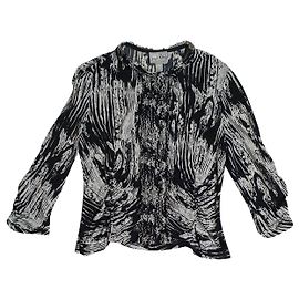 Camicia Blusa Joseph Ribkoff Nera Bianca Poliestere XL