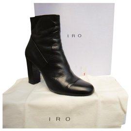 Botas Iro AF343 de cuero negras 40