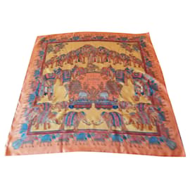 Seidenschal Orange 86x86 - Autre Marque