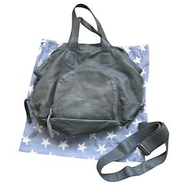 Petite Mendigote Large Model Tasche Dunkelgraues Leder