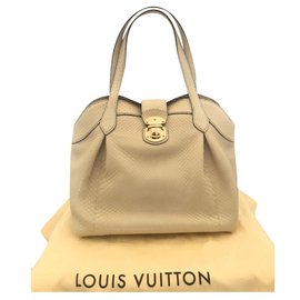 Borsa Louis Vuitton Cirrus in pelle di pitone beige