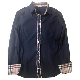 Camisa Burberry Brit de algodón azul