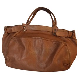 Borsa Vanessa Bruno Moon in pelle marrone