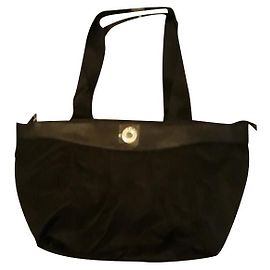 Borsa a tracolla in nylon nera Pierre Balmain