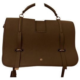 Borsa Saint Laurent Charlotte Messenger Suede Grigia